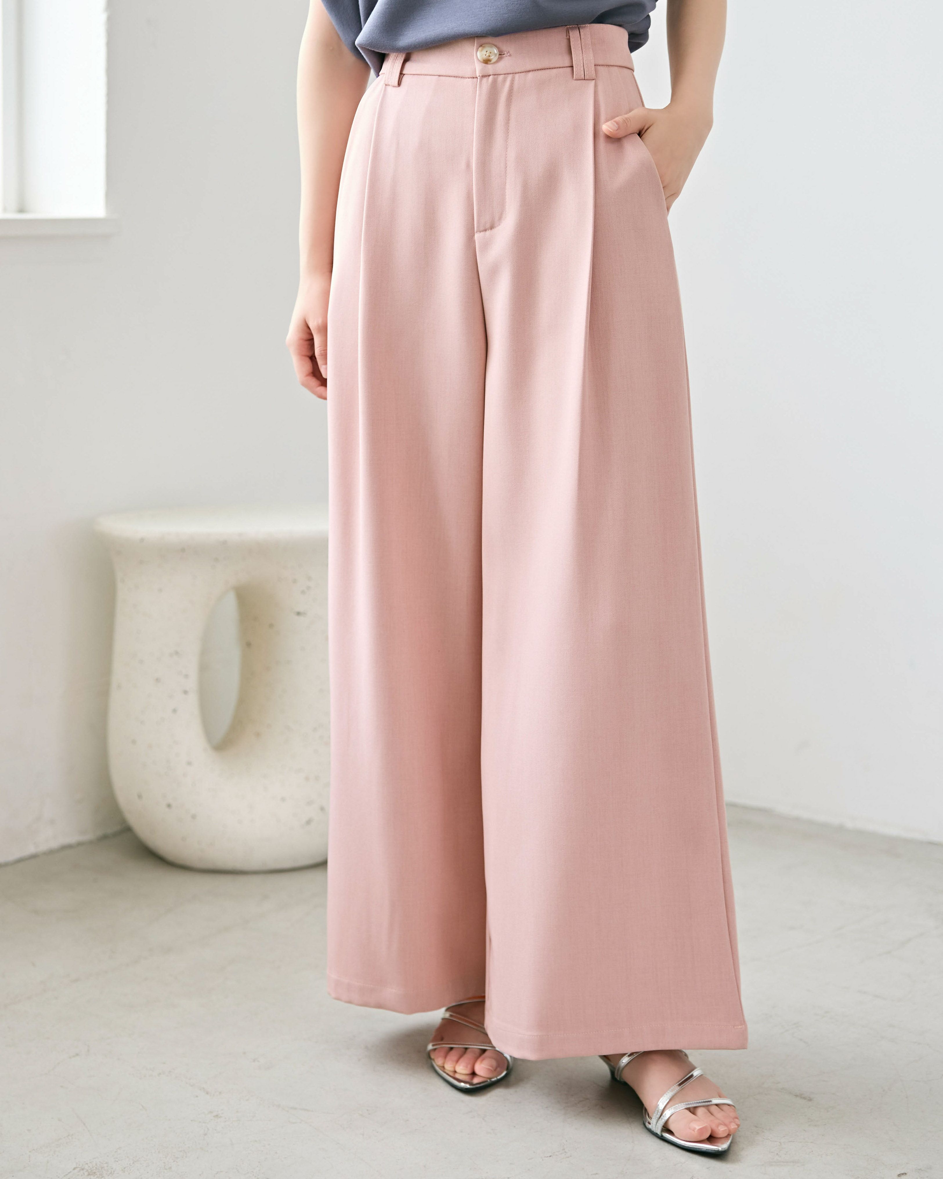 タック入りベーシックワイドパンツ | anchic(アンシック)