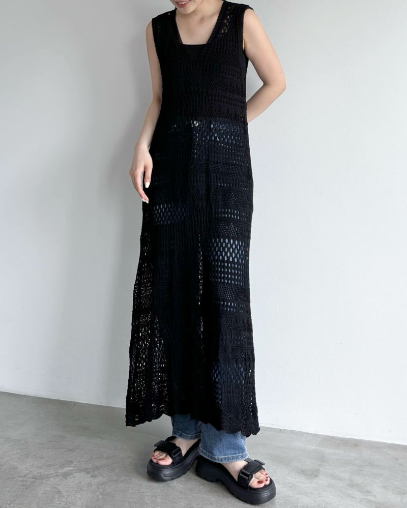 シー Sea NEW YORK ワンピース ロング ミディー ニット 鍵網 Sea New York - 最終値下げ⭐︎sea new York midi dressの通販
