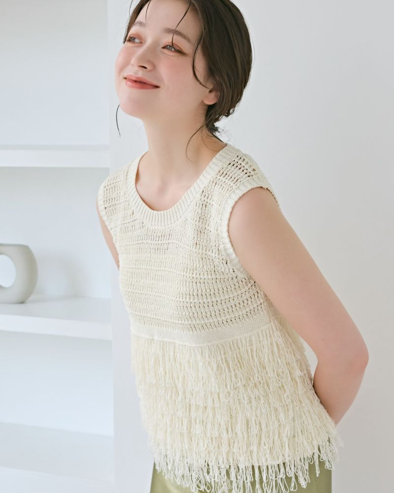 トップス an_1201 アニュアンス anuans ギャザードレープカットトップス （IVORY